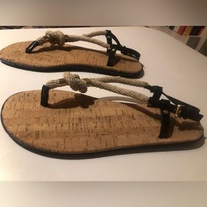 Michael Kors Cork Flats size 8 (Tan & Black)